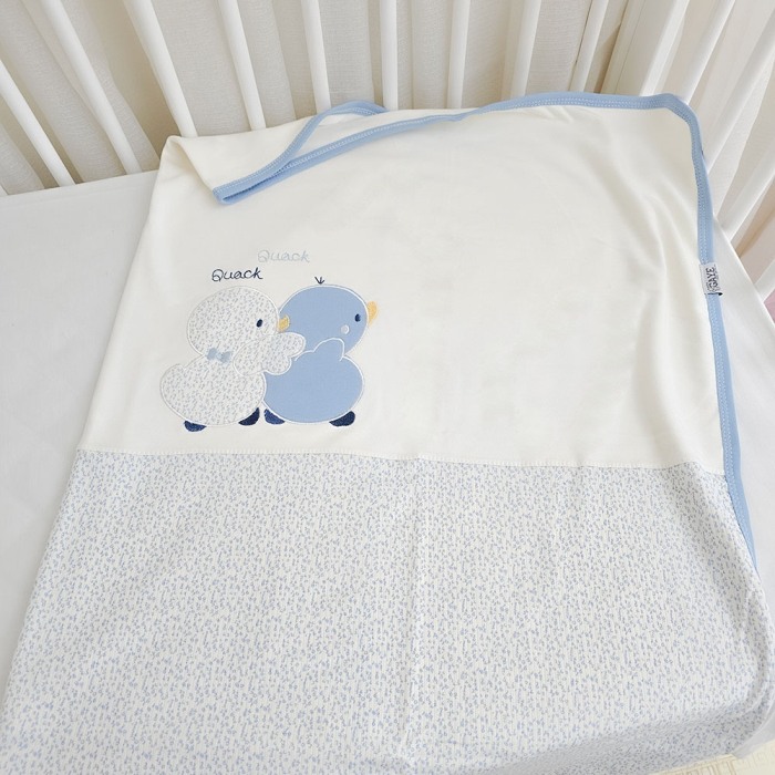 Cadou Nou-nascut: set maternitate, 10 piese, Bumbac 100%, Ratuste Bleu [5]