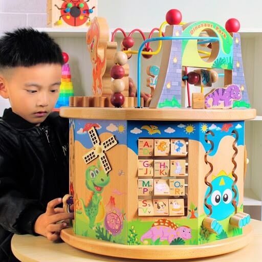 Centru de activitati din lemn Dino de mari dimensiuni [2]