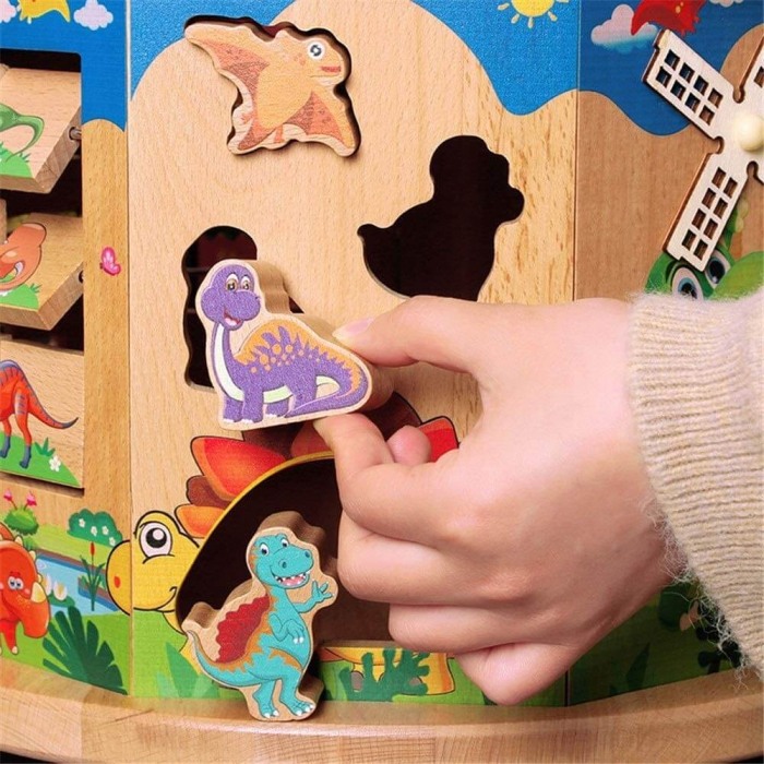 Centru de activitati din lemn Dino de mari dimensiuni [3]