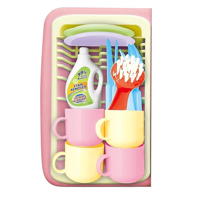 Chiuveta de jucarie, cu apa si uscator de vase, sunete si lumini [3]