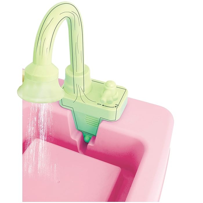 Chiuveta de jucarie, cu apa si uscator de vase, sunete si lumini [4]