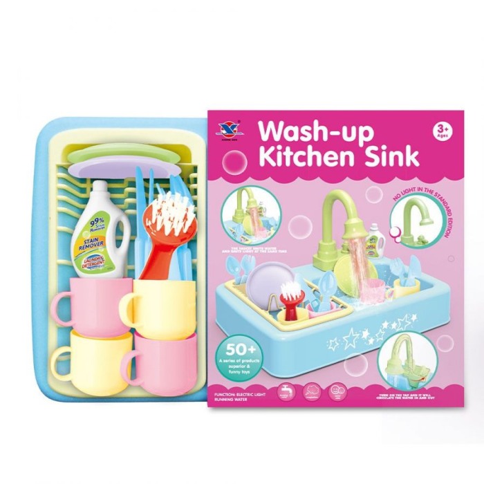 Chiuveta de jucarie, cu apa si uscator de vase, sunete si lumini [8]