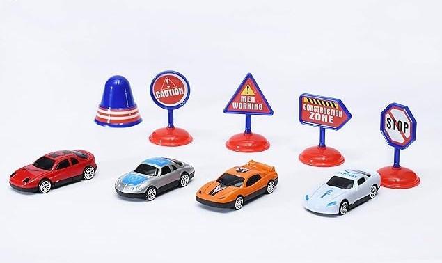 Covor de joaca, Traseu cu masinute si semne de circulatie [2]