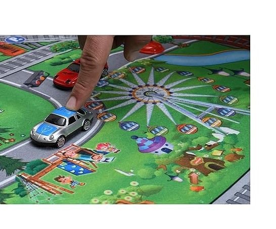 Covor de joaca, Traseu cu masinute si semne de circulatie [3]