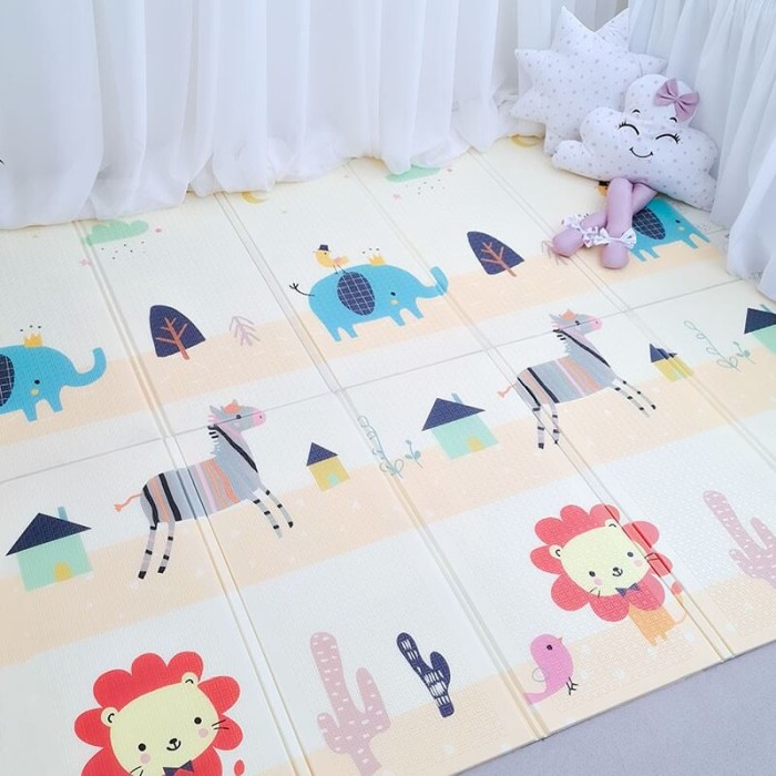 Covor pliabil pentru copii cu 2 fețe JH4 [2]