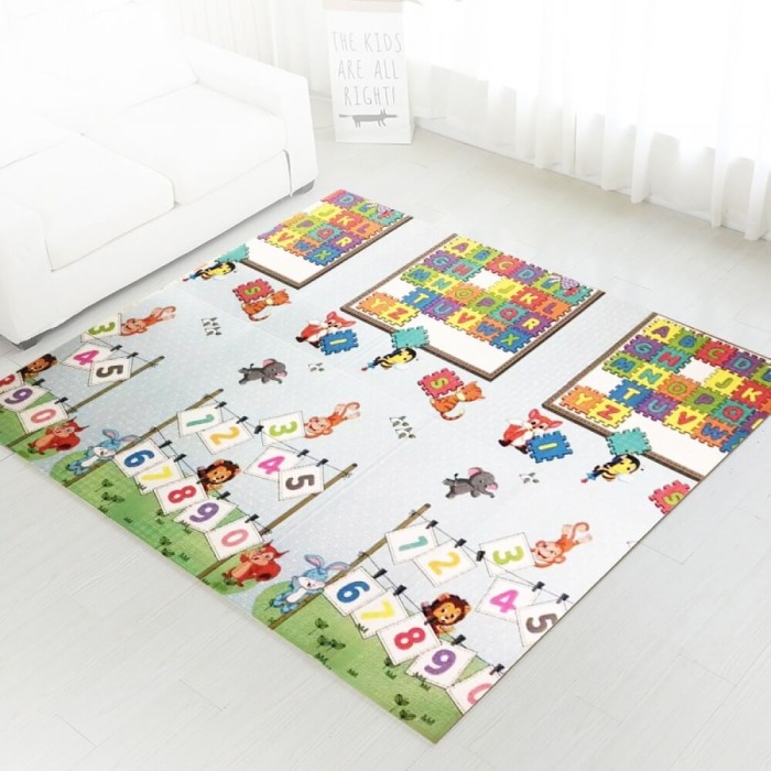 Covor pliabil pentru copii cu 2 fețe Litere 200 x 150 cm [2]