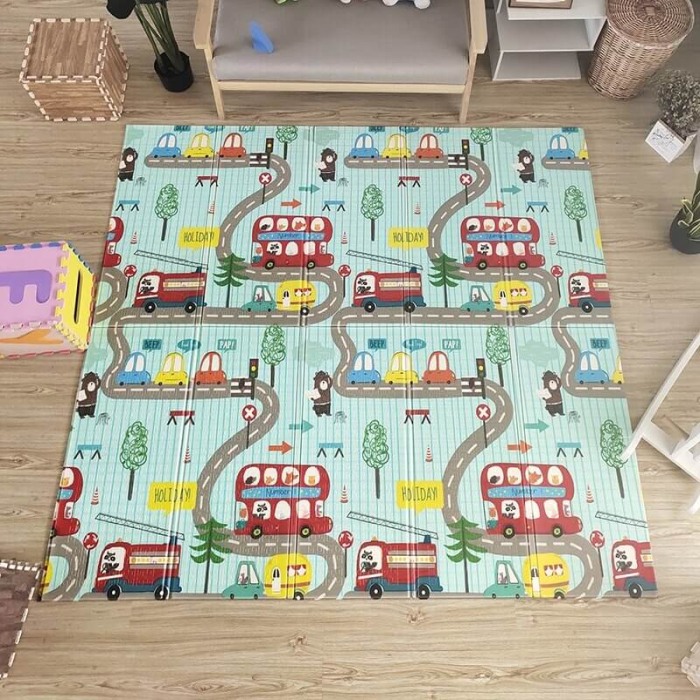 Covor pliabil pentru copii cu 2 fețe London 180 x 150 cm [3]