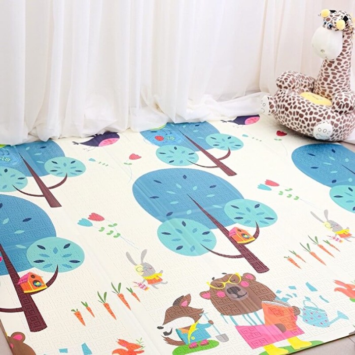 Covor pliabil pentru copii cu 2 fețe model GYF1 180x150 cm [2]