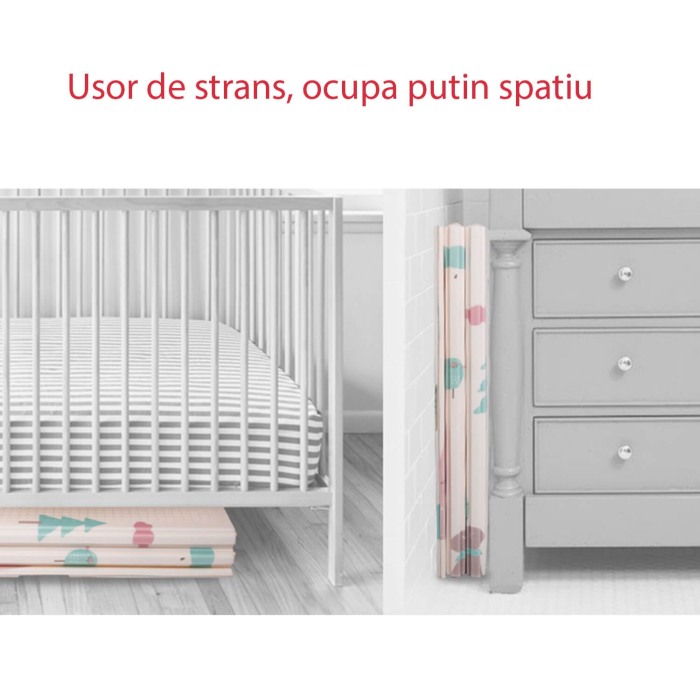 Covor pliabil pentru copii cu 2 fețe model Jungla [6]