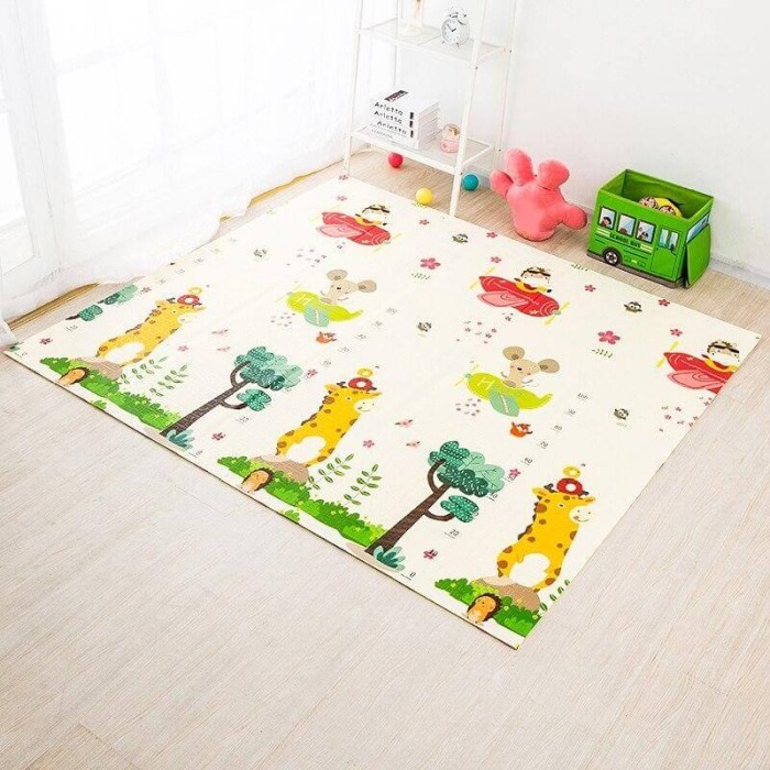 Covor pliabil pentru copii cu 2 fețe Model litere 180x150 CM [2]