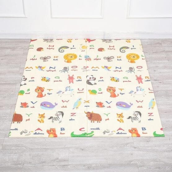 Covor pliabil pentru copii cu 2 fețe Model litere 180x195 CM [4]