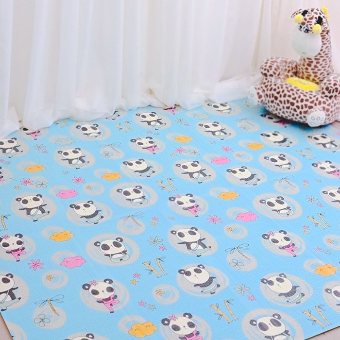 Covor pliabil pentru copii cu 2 fețe model Ursuleti [2]