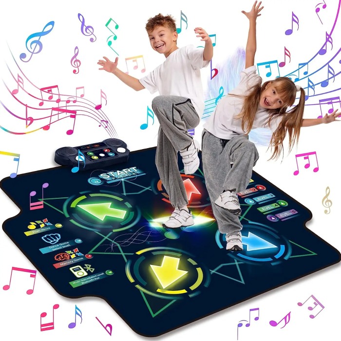 Covoras de Dans pentru Copii - Covoras LED cu Muzica si Bluetooth & Moduri de Joc Multiple [2]