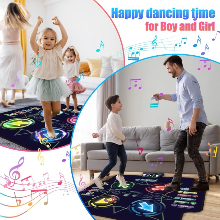 Covoras de Dans pentru Copii - Covoras LED cu Muzica si Bluetooth & Moduri de Joc Multiple [8]