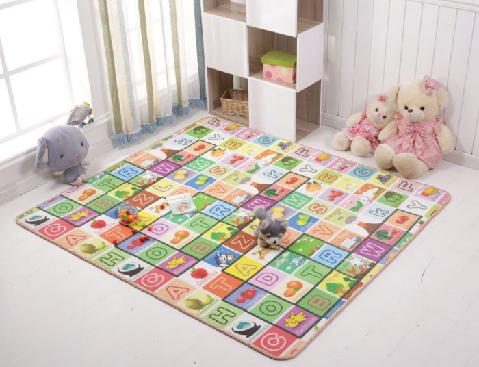 Covoras educativ cu doua fete Litere/animale 2M [2]