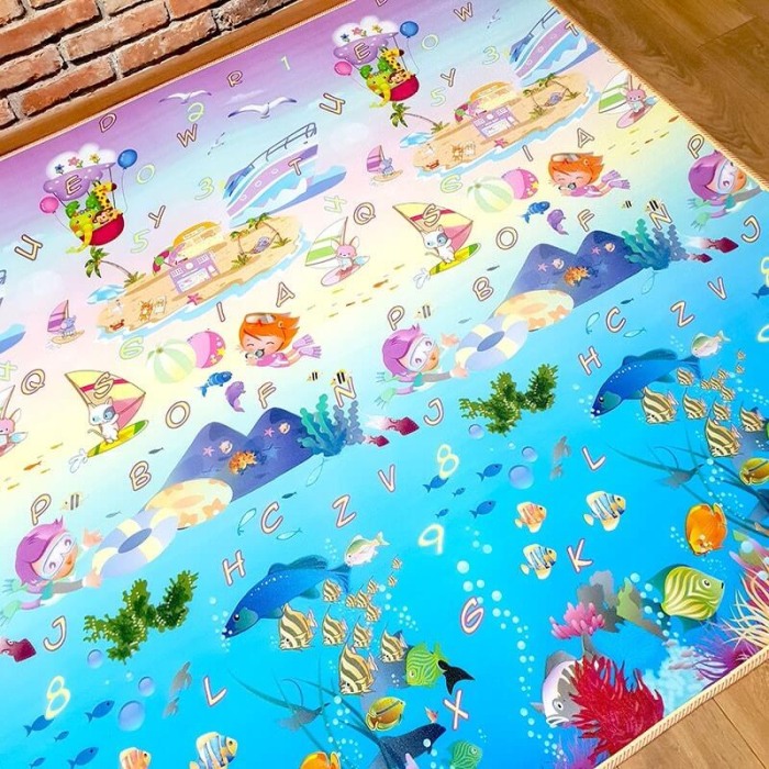 Covoras educativ cu doua fete Litere/Ocean 2M [5]