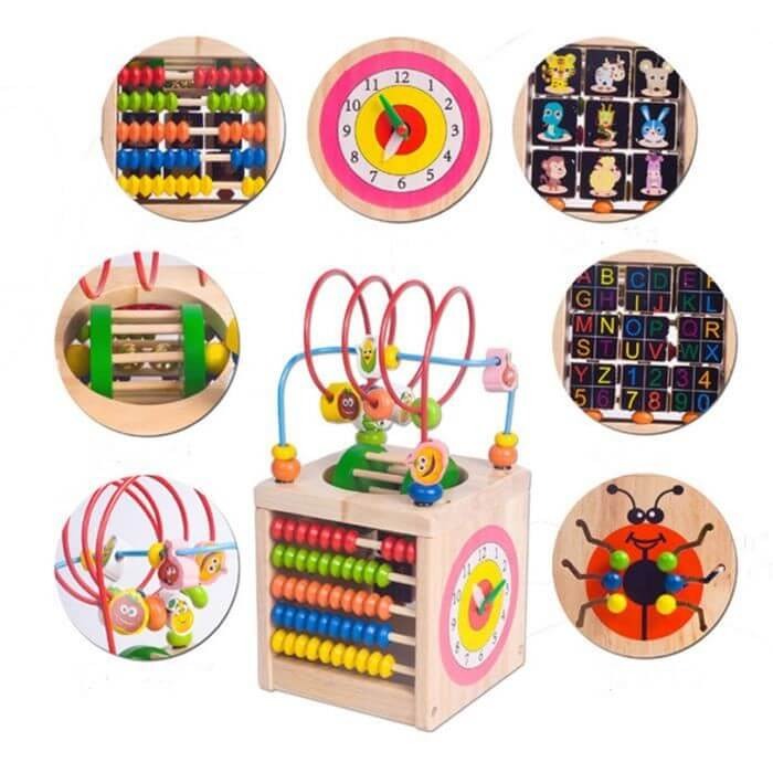 Cub din lemn cu multiple activitati Buburuza [7]