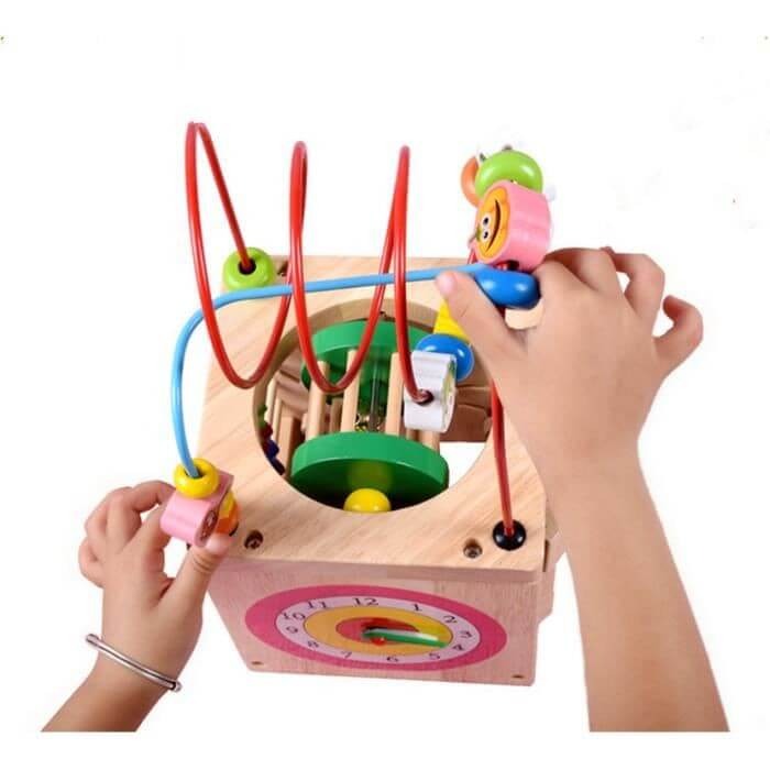 Cub din lemn cu multiple activitati Buburuza [6]