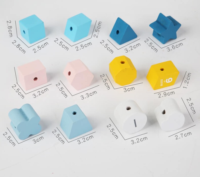 Cub din lemn sortator Shape Plug Happy [6]
