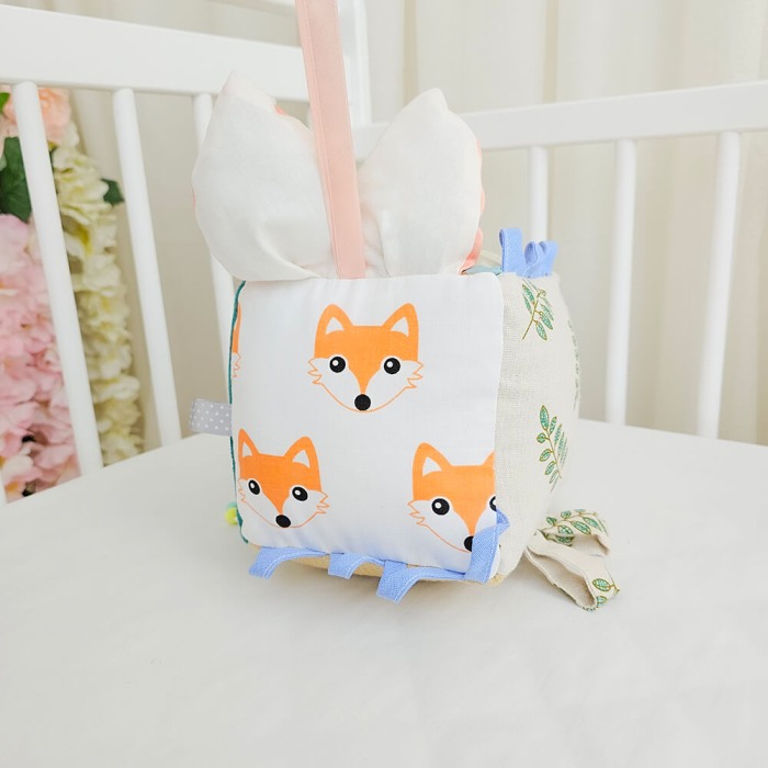 Cub textil pentru bebelusi, cu activitati, Forest [2]