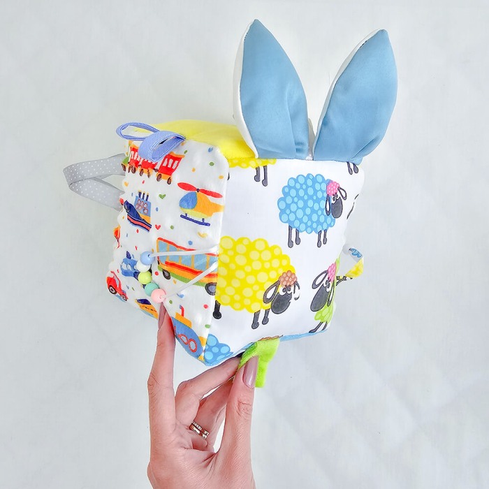 Cub textil pentru bebelusi, cu activitati, Motion [5]