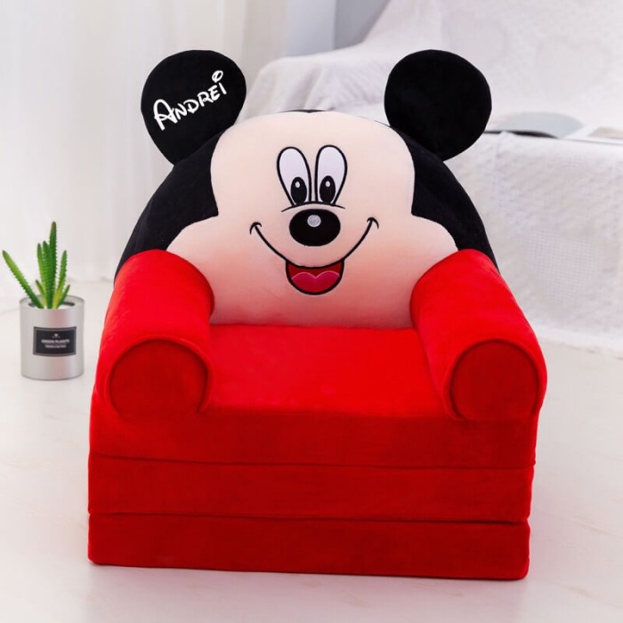Fotoliu extensibil Mickey Mouse 115 personalizat cu nume [2]