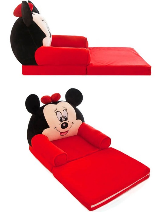 Fotoliu extensibil Minnie Mouse Model Mare personalizat cu nume [6]