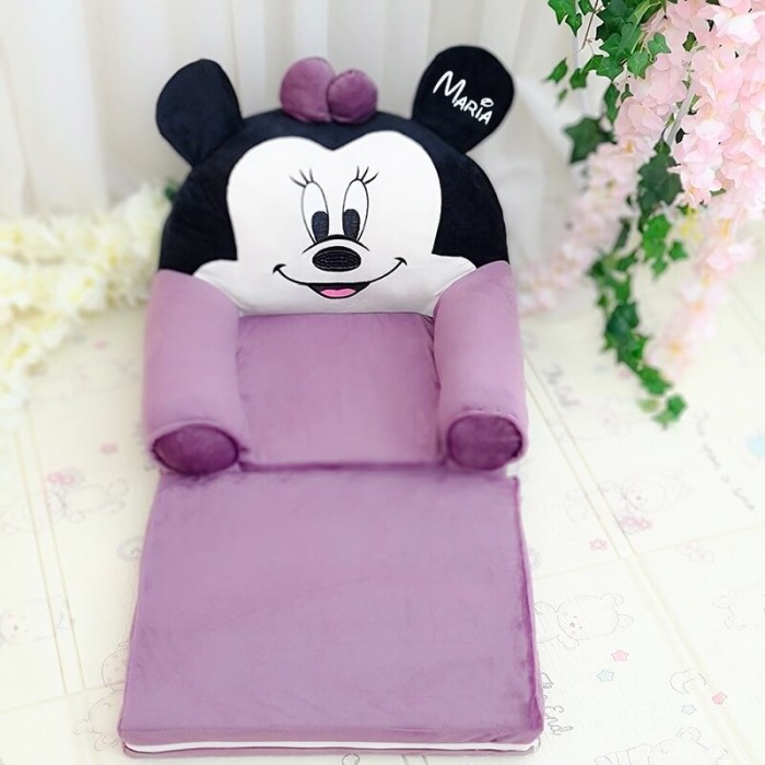 Fotoliu extensibil Minnie Mouse mov, personalizat cu nume [3]