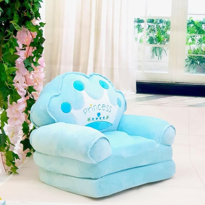 Fotoliu extensibil Princess Albastru [2]