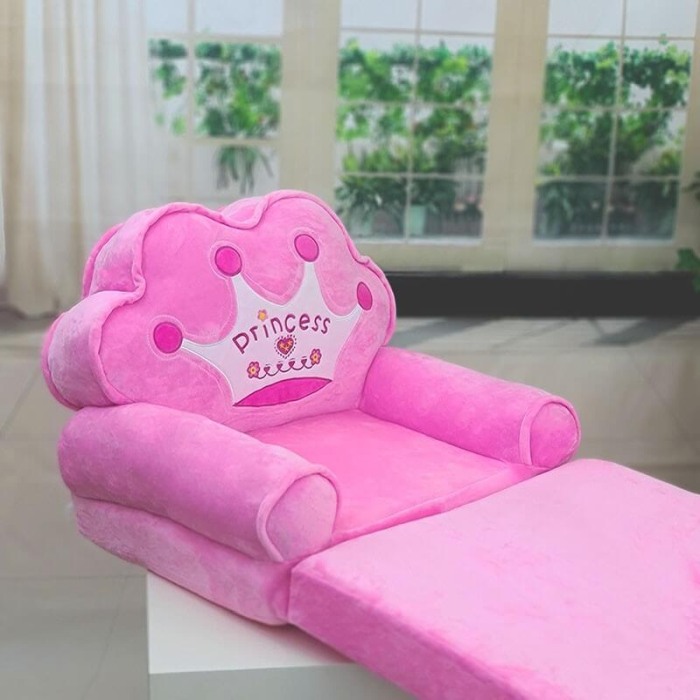 Fotoliu extensibil Princess roz personalizat cu nume [2]
