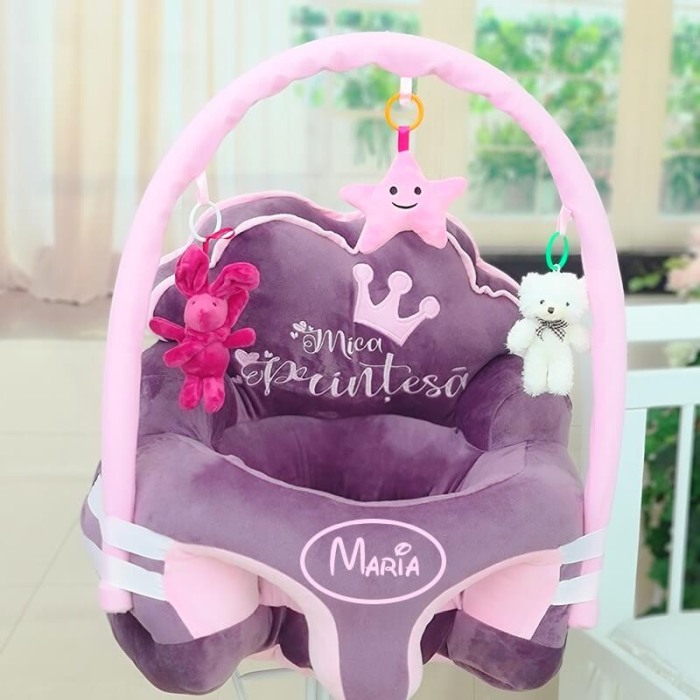 Fotoliu Mica Printesa mov/roz, cu arcada, personalizat cu nume [5]