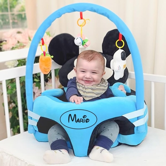 Fotoliu Mickey Mouse Bleu/negru cu arcada personalizat cu nume [2]
