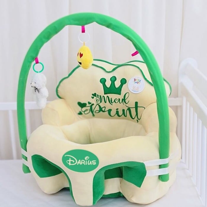 Fotoliu Micul Print galben pal/verde, cu arcada, personalizat cu nume [2]