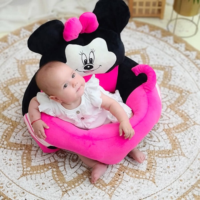 Fotoliu pentru  bebe cu arcada Minnie Mouse roz/negru [3]