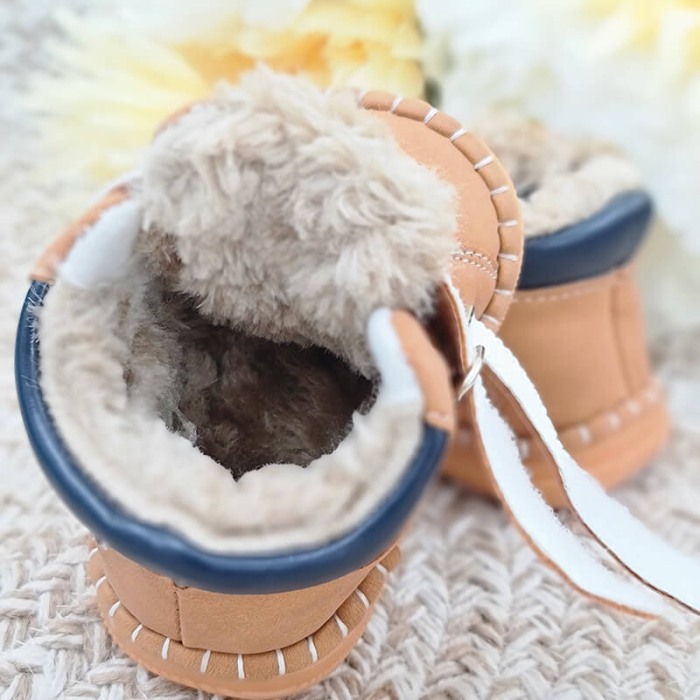Ghete copii imblanite FD114 Camel [5]