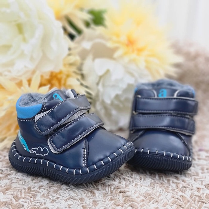 Ghete copii imblanite FD114 Navy [5]