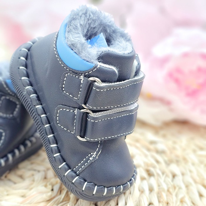 Ghete copii imblanite FD121 Navy [3]