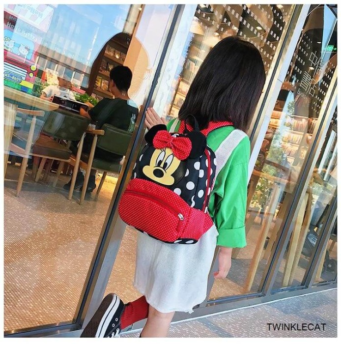 Ghiozdan 3D Minnie Mouse rosu [3]