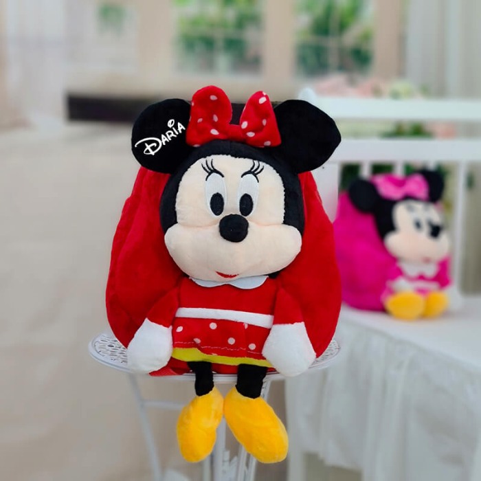 Ghiozdan Minnie Mouse personalizat cu nume [3]