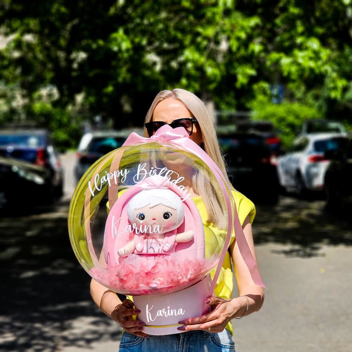 Ghiozdan personalizat cu papusa Balerina detasabila [3]