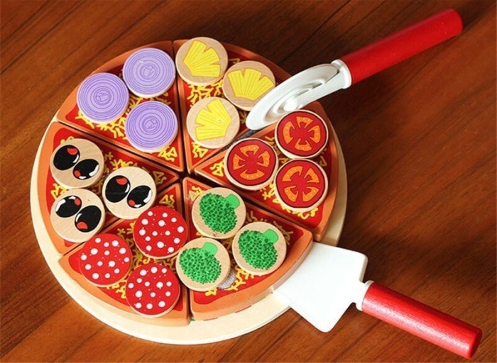 Joc creativ din lemn: Feliaza Pizza [2]