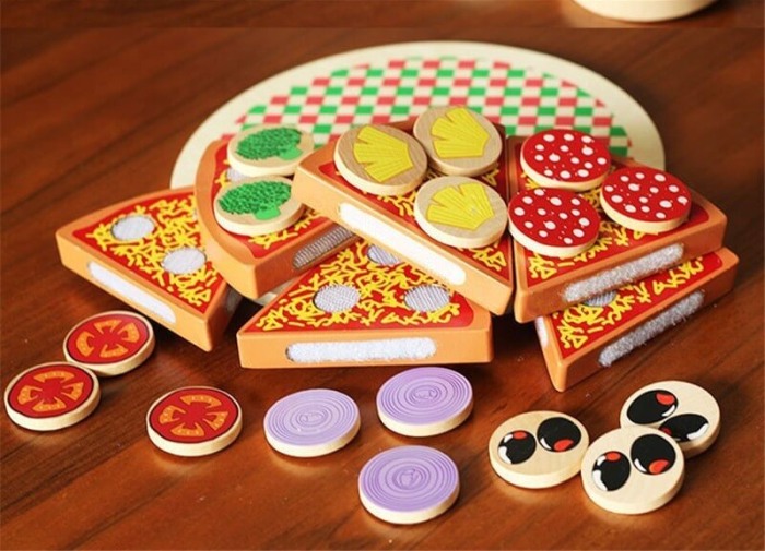 Joc creativ din lemn: Feliaza Pizza [6]