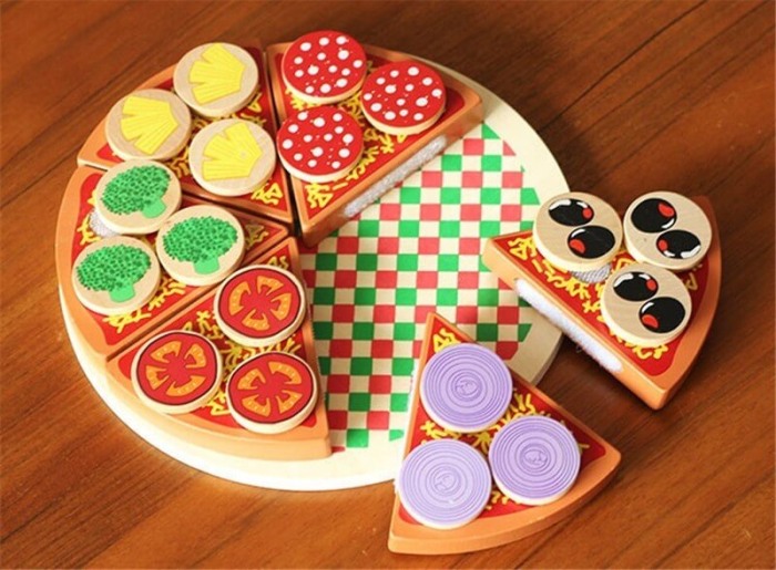 Joc creativ din lemn: Feliaza Pizza [7]