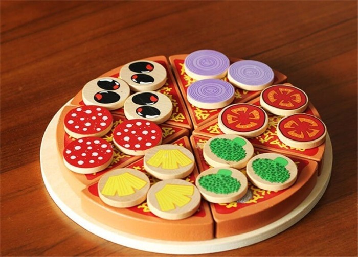 Joc creativ din lemn: Feliaza Pizza [3]