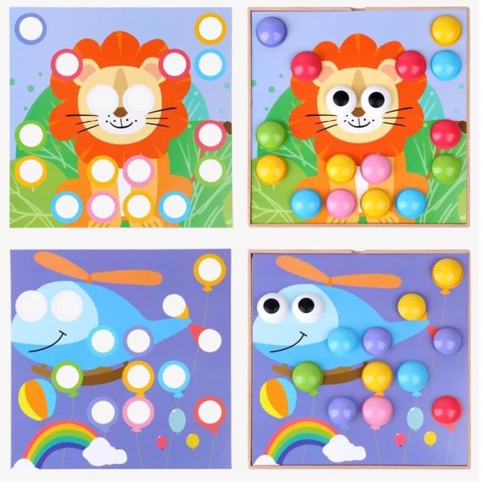 Joc creativ mozaic din lemn [6]