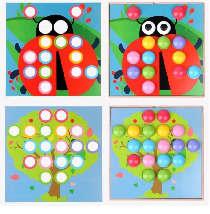 Joc creativ mozaic din lemn [4]