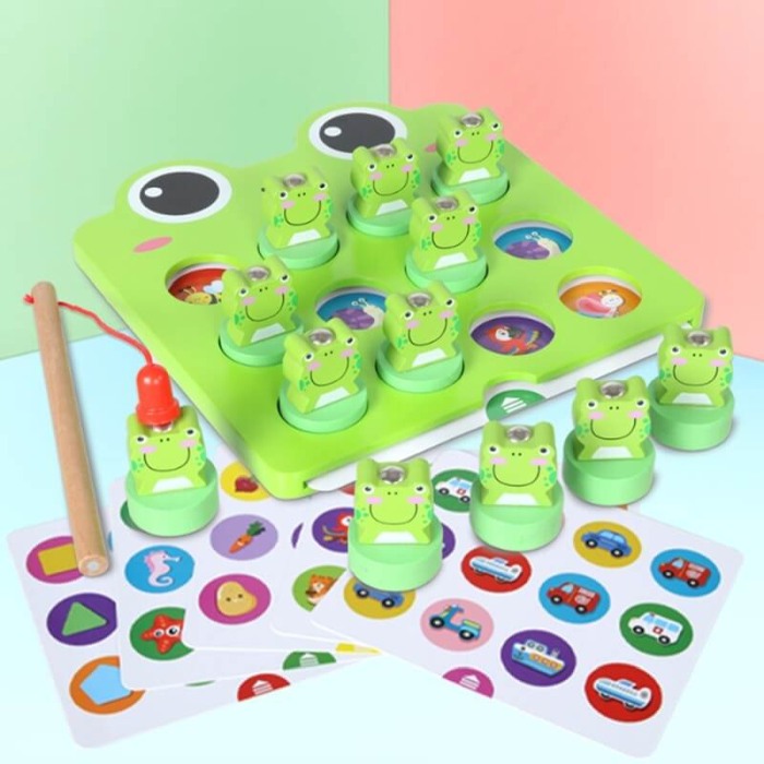 Joc de memorie,asociere si pescuit Broscute Beilaluna [5]