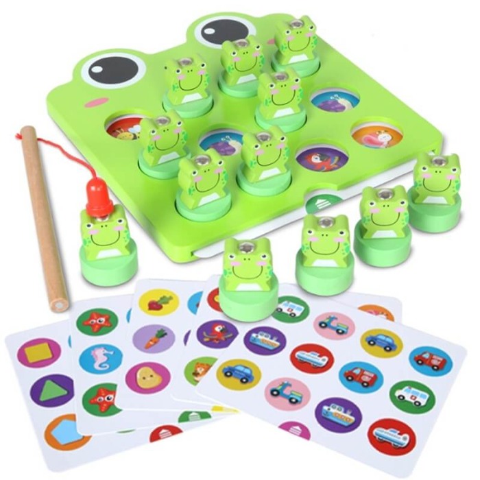 Joc de memorie,asociere si pescuit Broscute Beilaluna [3]