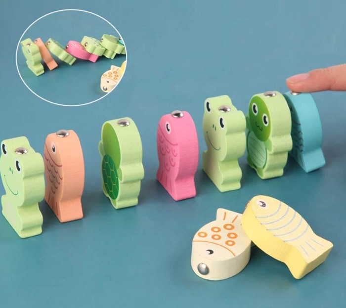 Joc de pescuit din lemn multifunctional [5]
