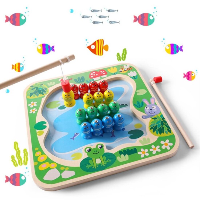 Joc din lemn cu doua fețe: nu te supara frate/pescuieste pestisorii [2]